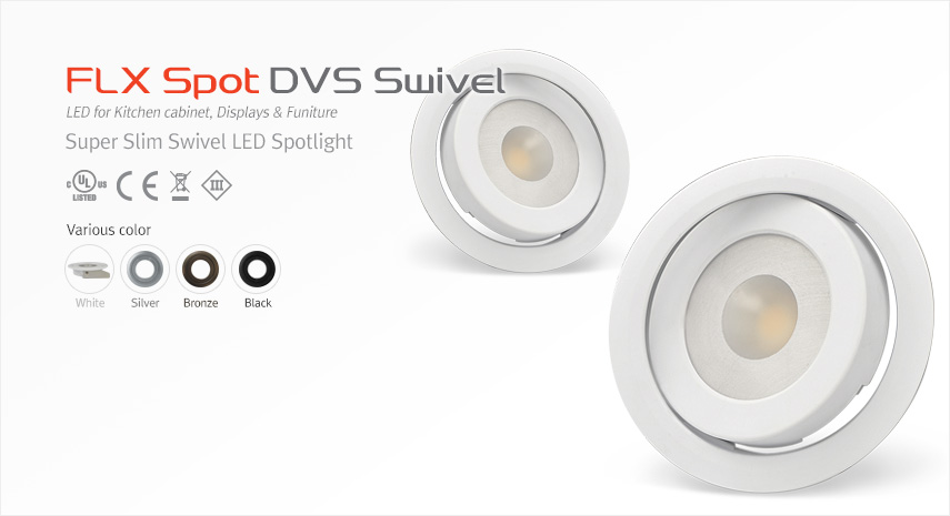 FLX Spot DVS : Spot Led encastré extraplat 60° – Batiproduits